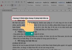 Cách làm mục lục trong Word đơn giản