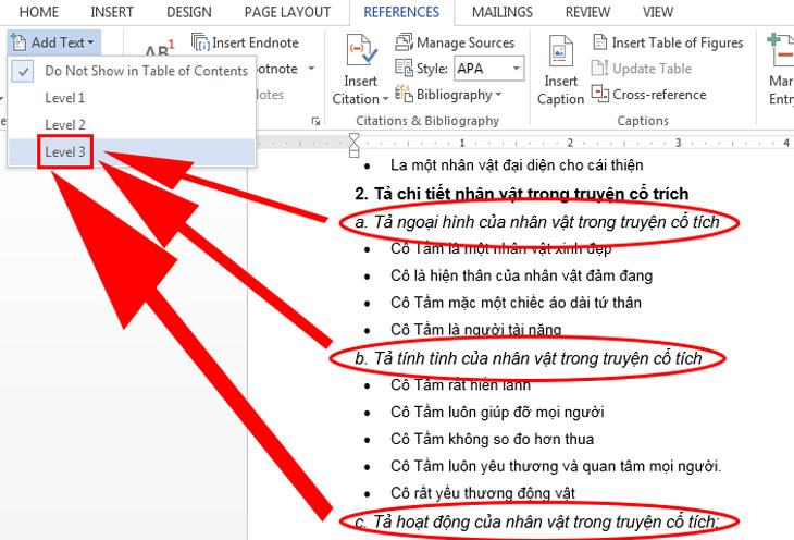Thực hiện tương tự các bước trên và chọn Level 3 Thực hiện tương tự các bước trên và chọn Level 3